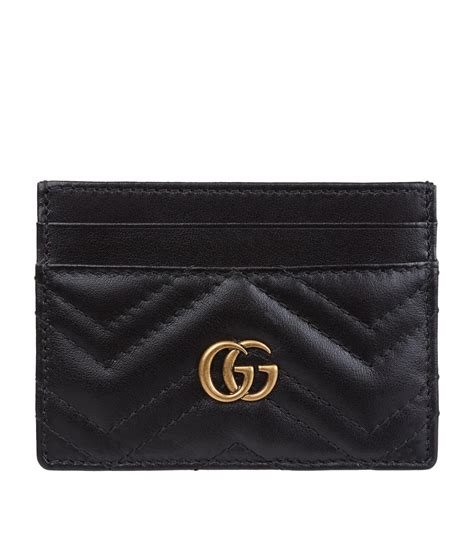 gucci card case black|Gucci card case women.